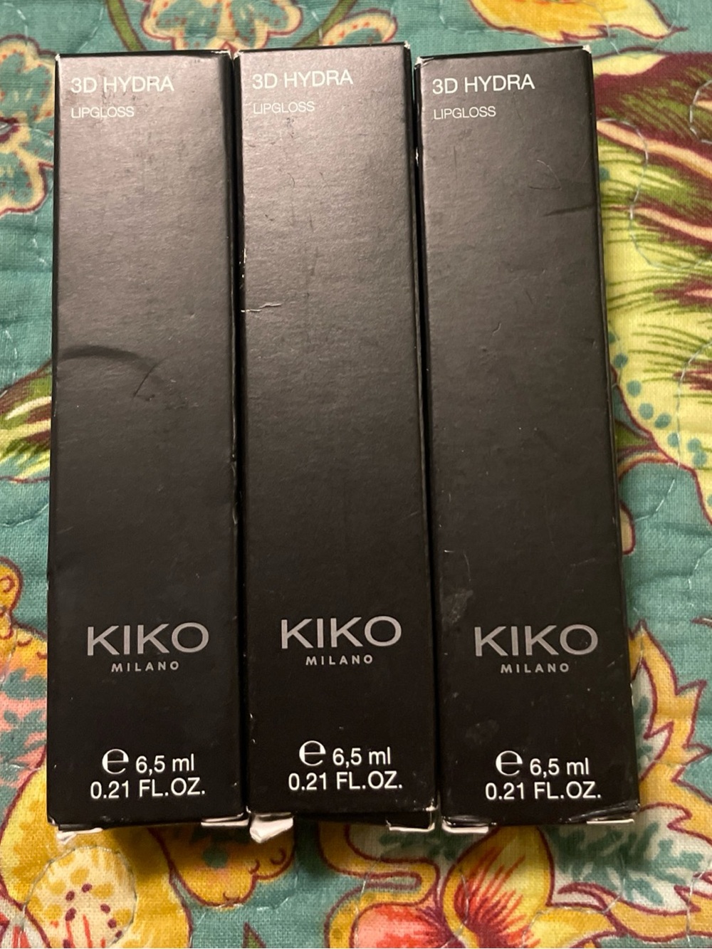 Set Of 3-KIKO Milano 3D Hydra Lipgloss 17 Pearly Mauve 6.5mL .21 oz